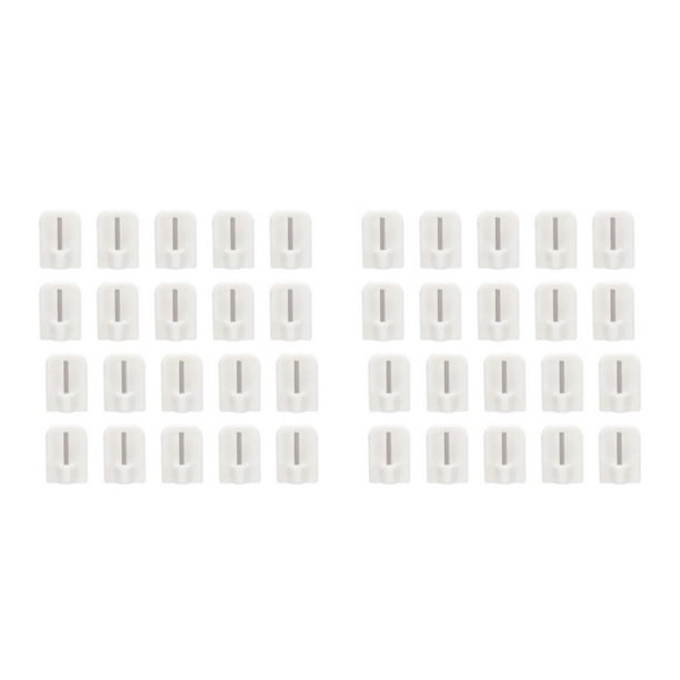 Gancho de Pared Bearachild 20 Piezas Blanco para Baño Cocina Ducha