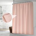 thumbnail image 1 of Cortina de Baño 100% Poliéster Cortina de Ducha con Membrana Impermeable Cortina para Baño Impermeable y Antimoho Cortina para Hogar Hotel Baño Rosa, 1 of 4