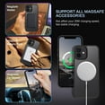 thumbnail image 5 of for iPhone 12 Case, iPhone 12 Pro Case, [Compatible with Magsafe] Slim Fit  Shockproof Translucent Matte Protective Women Men Girls Boys Case Cover for iPhone 12/12 Pro 6.1 Inch, Black, 5 of 8