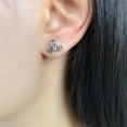 thumbnail image 3 of Cute Pumpkin Carriage Stud Earrings for Women 925 Sterling Silver Cubic Zirconia Vintage Lucky Princess Tiny Small Studs Cartilage Hypoallergenic Holiday Birthday Halloween Jewelry Dainty Gifts, 3 of 11
