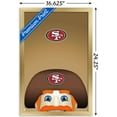 thumbnail image 3 of NFL San Francisco 49ers - S. Preston Mascot Sourdough Sam 20 Wall Poster, 14.725" x 22.375", Framed, 3 of 3