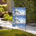thumbnail image 4 of Easygdp Christmas Snowman In The Snow Garden Flag Yard Flag Welcome Flag, Double-Sided, Weather Resistant for Outdoor Decor - 12.5"x18", 4 of 9