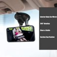 thumbnail image 3 of Sepeda BaSepeda Car Rearview Mirror, Wide View Suction Cup Mirror, Rear View Facing Back Seat Mirror, Adjustable Forward BaSepeda Mirror for Chid, Square, 3 of 6
