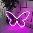thumbnail image 1 of Luces de neón de mariposa, luces de modelado LED, luces decorativas navideñas, luces colgantes de ambiente para centros comerciales en el hogar, linternas pequeñas, 1 of 5