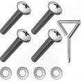 thumbnail image 1 of M8 45mm Bolts Screws for TV Wall Mounting, 1 of 5