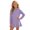00-Purple99, variant on Lullu Girls Fall Hoodie Dress Long Sleeve Ruffle Hooded Sweatshirt Dress, Black, Sizes 3-8