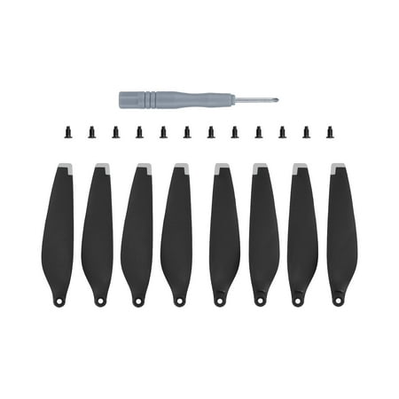 Image of Drone Propeller Props with Screws and Screwdrivers Lightweight Portable Professional Release for Drone Parts Accessories DIY Black Argent