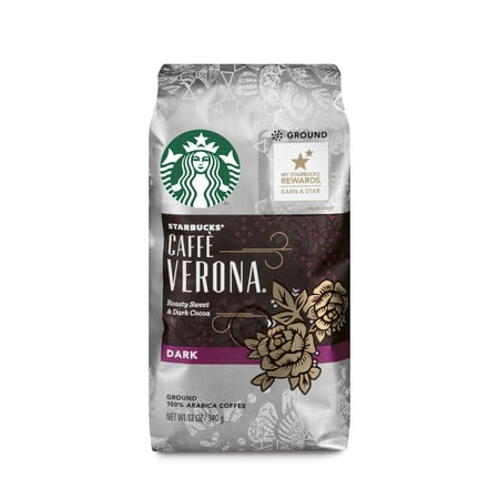 Starbucks Caffe Verona Dark Roast Ground Coffee, 12-Ounce Bag