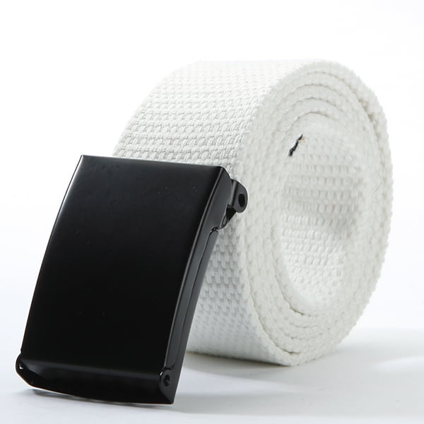 Men Women Waist Belt Waistband Casual Plain Webbing Canvas Belt Strap BeltsS!