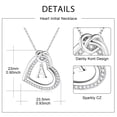 thumbnail image 6 of Turandoss Heart Initial Necklaces for Women Girls Dainty Hypoallergenic Cubic Zirconia Letter a-z Pendant Jewelry Mothers Day Birthday Teenage Girl Gifts for Little Girls Niece Sister, 6 of 7