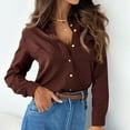 thumbnail image 5 of Womens Oxford Shirts Button Down Shirts Cotton Dress Shirts Long Sleeve Collared Work Office Blouses Tunic Tops, 5 of 9