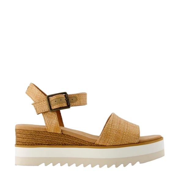 Toms Diana Sandal Brown Sugar Raffia 10021966 Women's Size 9