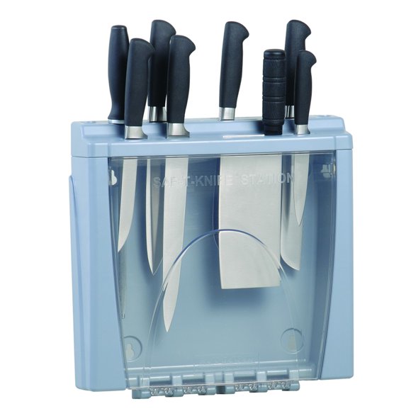 San Jamar STK1008 10 Fente ABS Couteau Station
