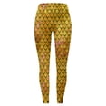 thumbnail image 5 of Arlun Fish Scale Printed Leggings for Women Elastic Waisted Slim Fit Full Length Yoga Gym Pants 2026 Summer Beach Holiday Vacation Comfortable Casual Leggings Yellow XL, 5 of 5