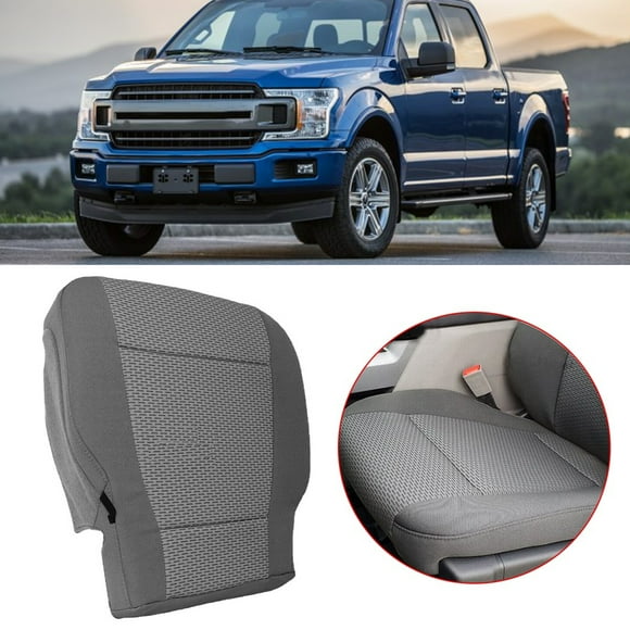 ALLTIMES Driver Bottom Seat Cover Replacement Gray for Ford F-150 XLT, FX4, FX2, STX, XTR 4X4, 2WD, Single-Cab, Quad-Cab (X-Cab), Crew-Cab 2015-2020