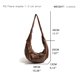 thumbnail image 4 of Bolso de mano MABULA de piel sintética con forma de media luna, de color liso, moderno, para mujer, con correa ajustable, para teléfono, bandolera sencilla, 4 of 5
