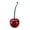 Wine Red, variant on OIUR Toilet Brush Set with Base Cherry Shape Ergonomic Non-Slip Handle Bright Color Bathroom Cleaning Brush