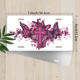 thumbnail image 2 of 1 Pcs 2D Flat License Plate Covers & Frames, Pink Cross For Decorative Front, Waterproof For Decoration Aluminum License Plate Covers & Frames Cover For Men Women, 12" X 6", 2 of 6
