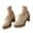 Beige, variant on Women's Middle Heels Heel Shoes Breathable Casual Walking Comfort Lace Up Mid Heel Dress for Daily Leisure and