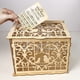thumbnail image 4 of Billuyoard Caja de tarjetas de madera elegante, tarjeta de pareja DIY, cajas de tarjetas de regalo plegables personalizadas reutilizables para Kits de decoración para fiestas JM01369, 4 of 6