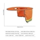 thumbnail image 3 of Escalada Cubiertas de verano Sombrero duro Escudo de cuello Protección de visera solar (4 piezas Naranja), 3 of 5