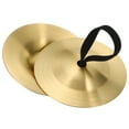 thumbnail image 1 of Unique Bargains Finger Cymbals, 1 Pcs 2.08 Diameter Copper Golden Tone, 1 of 5