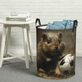 thumbnail image 6 of Easygdp Football Loving Hamster Large Dirty Clothes Hamper, Lightweight Storage Basket, Household Laundry Bag with Handle-Medium, 6 of 6