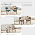 thumbnail image 3 of TOSEE Chenille Wood Dining Chair Set of 4 - Kitchen & Side Chair，High Density Foam and Non-Slip Legs，Beige, 3 of 13