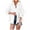 White, variant on Denim Jackets for Women,Women Fashion Casual Studded Frayed Tassel Blue Denim Jacket Fringe Rhinestone Jean Coats Blue L