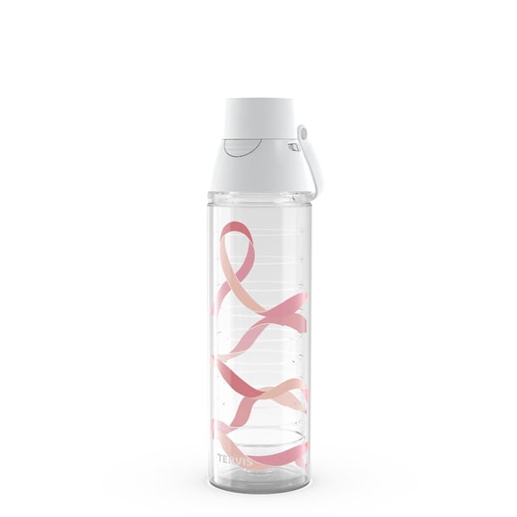 Tervis Venture Lite Pink Ribbon of Hope Made in USA Double Walled Insulated Tumbler Travel Cup Keeps Drinks Cold & Hot, 24oz Water Bottle, Classic