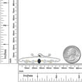 thumbnail image 3 of Gem Stone King 925 Silver and 10K Yellow Gold Blue Sapphire White Moissanite and Lab Grown Diamond Tennis Bracelet for Women By Keren Hanan (1.60 Cttw, Adjustable up To 9 inch), 3 of 3