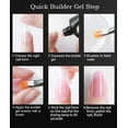 thumbnail image 4 of Ensemble d'Extension de Gel pour Ongles en Poly 14 Pcs, Lampe UV LED pour Gel pour Ongles, Ensemble de Vernis Gel pour Faux Ongles avec Ensemble d'Outils de Manucure pour Nail Art, 4 of 8