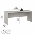 thumbnail image 3 of Echo 72W Computer Desk in Gray Sand - Engineered Wood, 3 of 6