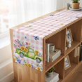 thumbnail image 6 of Table Runners 72 Inches Long Dress Scarves, Watercolor Floral Truck Farmhouse Kitchen/Dining Table Runner, Coffee Tablerunners, Spring Garden Butterflies Pink Plaid 14x72 Inch, 6 of 9