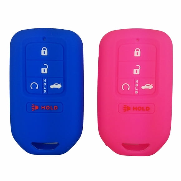 2Pcs Coolbestda Key Fob Keyless Cover Remote Case Skin Jacket Holder for 2018 2019 2020 2021 Honda Accord Civic CR-V CRV Pilot EX EX-L Touring Premium