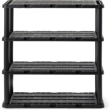 

4 Shelf Knect-A-Shelf Solid Light Duty Storage Unit 12 x 24 x 48 Organizer for Garage Basement & Laundry White