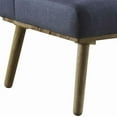 thumbnail image 3 of Saltoro Sherpi Fabric 2 Seater Loveseat Sofa with Splayed Legs and Padded Seat, Blue and Brown, 3 of 5
