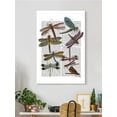 thumbnail image 2 of Dragonflies On Paper Wrapped Canvas -Fab Funky Designs,, 2 of 3