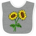 thumbnail image 3 of Inktastic Pair of Sunflowers Boys or Girls Baby Bib, 3 of 4