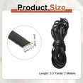 thumbnail image 2 of Flat Leather Cord, 3.3 Yard 5mm Leather String Strips for DIY Crafts Black, 2 of 6