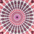 thumbnail image 3 of Bless International Indian hippie Bohemian Psychedelic Golden Blue Peacock Mandala Wall hanging Bedding Tapestry (Pink Blue, King (88x104Inches)(225x265Cms)), 3 of 4