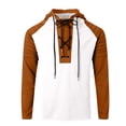 thumbnail image 4 of Pantalones Cortos de Cordón para Hombre Verano Primavera Color Bloqueado Moda Deportes Casuales Sudadera para Hombre Sudadera con Capucha Cuello Abierto Ajuste Suelto, 4 of 7