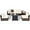 Off-White, variant on Costway 7PCS Patio Rattan Furniture Set Fire Pit Table Cover Cushion Navy