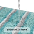 thumbnail image 5 of Home Weavers Glamour Collection 100% Polyester Microfiber Non-Slip Contour Bath Rug,Extra Soft Microfiber Contour Mat with Anti-Slip Backing,Water/Dust Absorbent Fast Dry Contour Mat - 20"X20", Aqua, 5 of 5