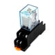 thumbnail image 1 of Relé electromagnético de potencia DPDT de 8 pines con base de zócalo MY2N-J 110VAC, 1 of 4