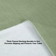 thumbnail image 4 of Home Bargains Plus Sage Green Café Hotel 60 x 104 inch Rectangle Vinyl Dining Tablecloth with Flannel Backing, 4 of 9