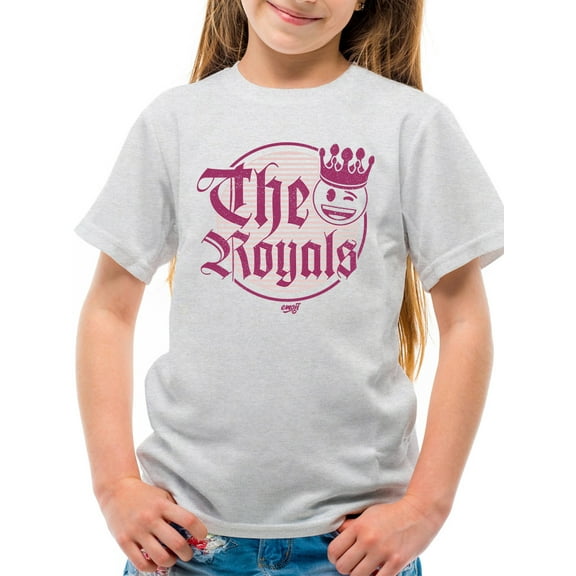 The Royals - Retro Gothic Crown Emoji Graphic Youth's T-shirt