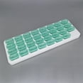 thumbnail image 2 of Large Compartment Boxes 31 Day Storage Organizer Container Case Green, 2 of 8