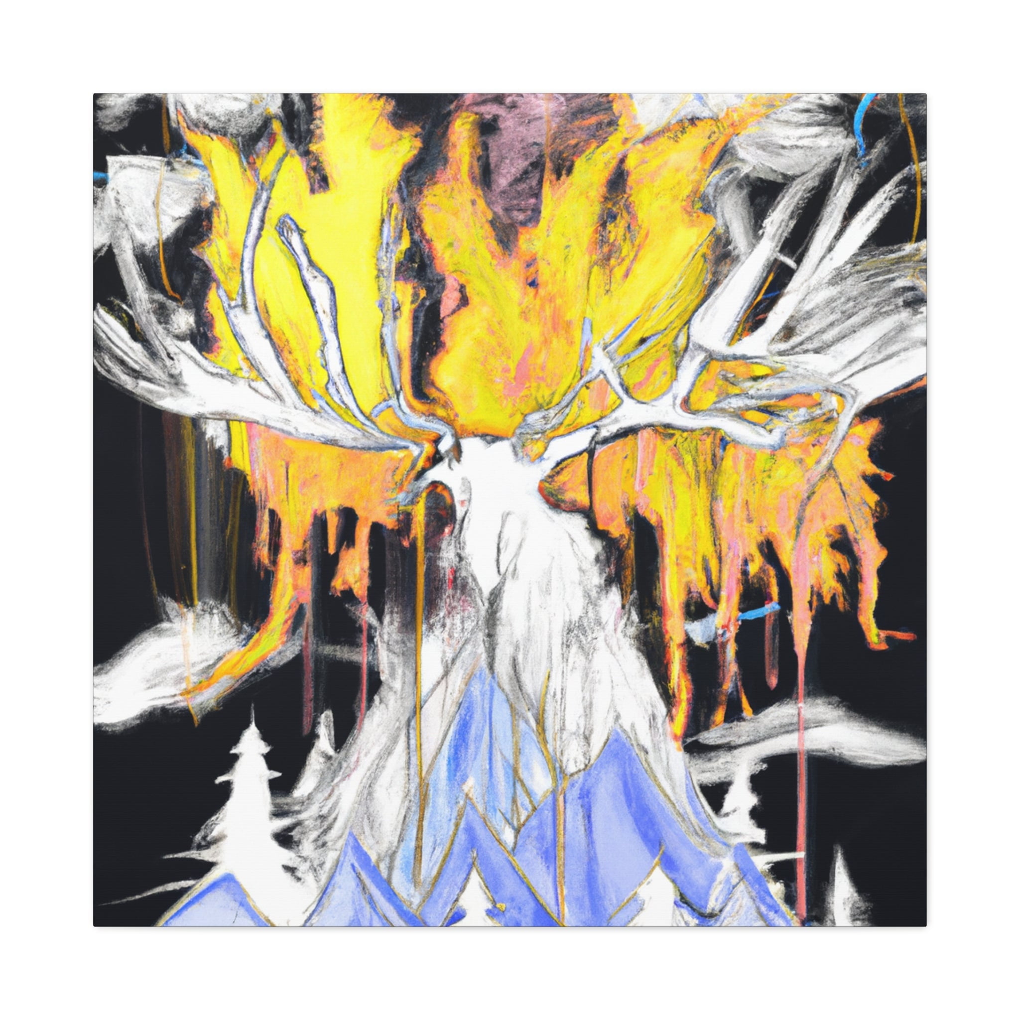 Majestic Elk Mural - Canvas
