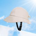 thumbnail image 4 of Gorra de ciclismo con correa para la barbilla Yinane Sombrero de cubo Beige, 4 of 5